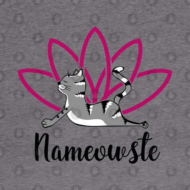 Nameowste Funny Yoga Cat by KsuAnn